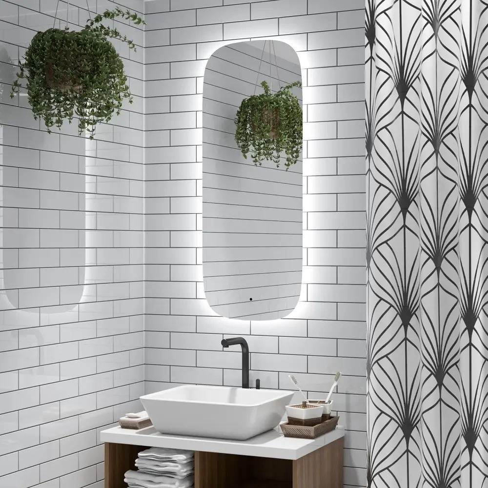 Зеркало с подсветкой Bokacho Led 450x1150 мм 83994234 STLM-2197412 Santreyd