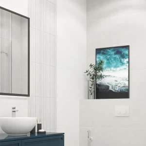 Плитка настенная Керамин Ассам 7 40x27.5 см 1.65 м² цвет белый