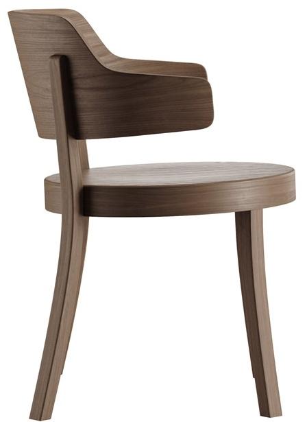 horgenglarus Стул из массива дерева с подлокотниками Seley 1-423  - Вид №1