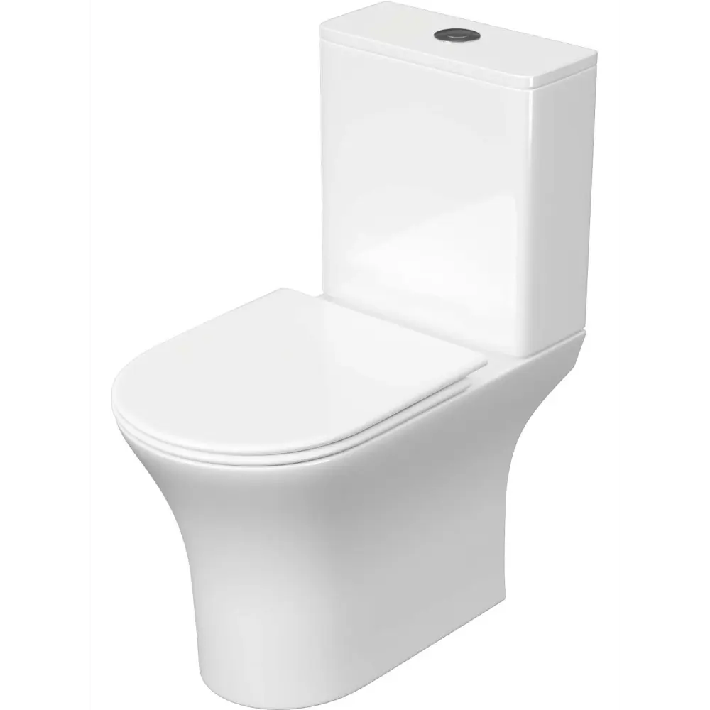 Унитаз-компакт Aquatek Optima безободковый двойной смыв цвет STLM-2152349