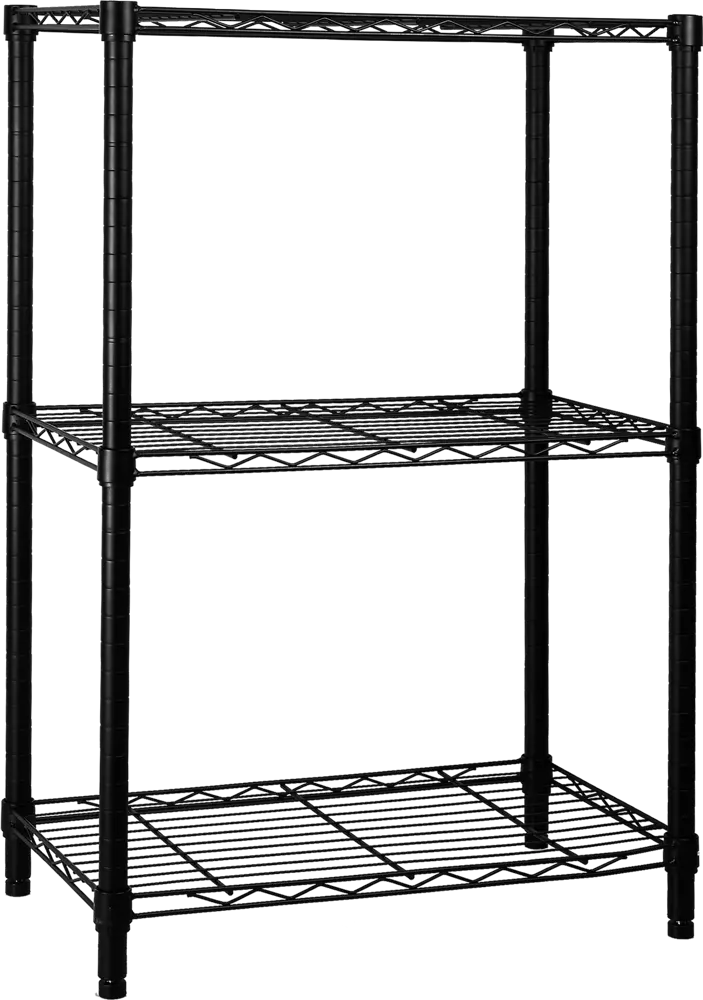 Стеллаж металлический SPACEO черный 60×90×35 см с регулируемыми полками 87901981