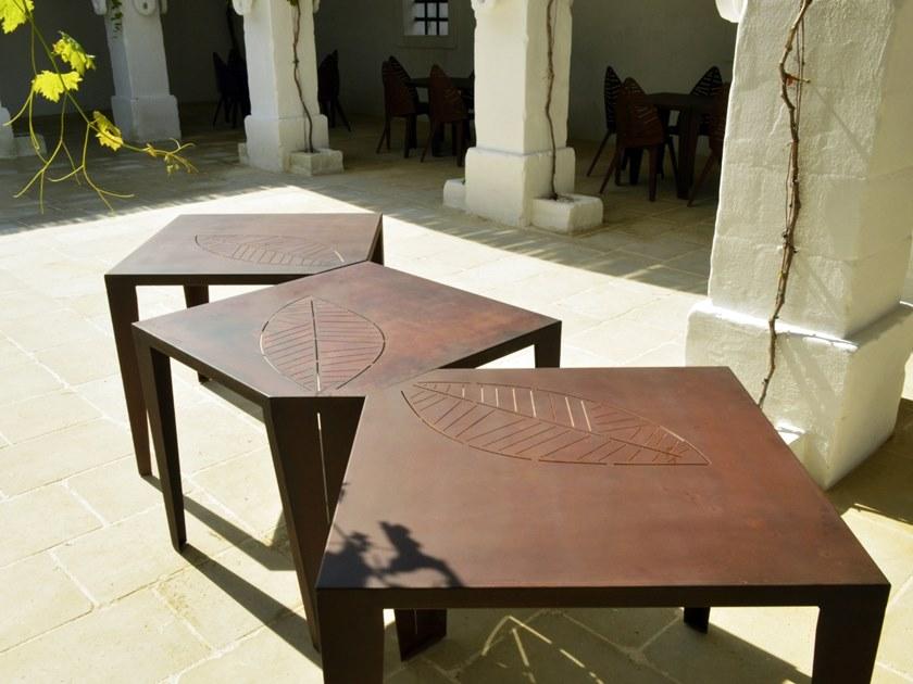 TrackDesign Квадратный садовый стол из стали Corten ™ Lila Tt0603002  - Вид №2