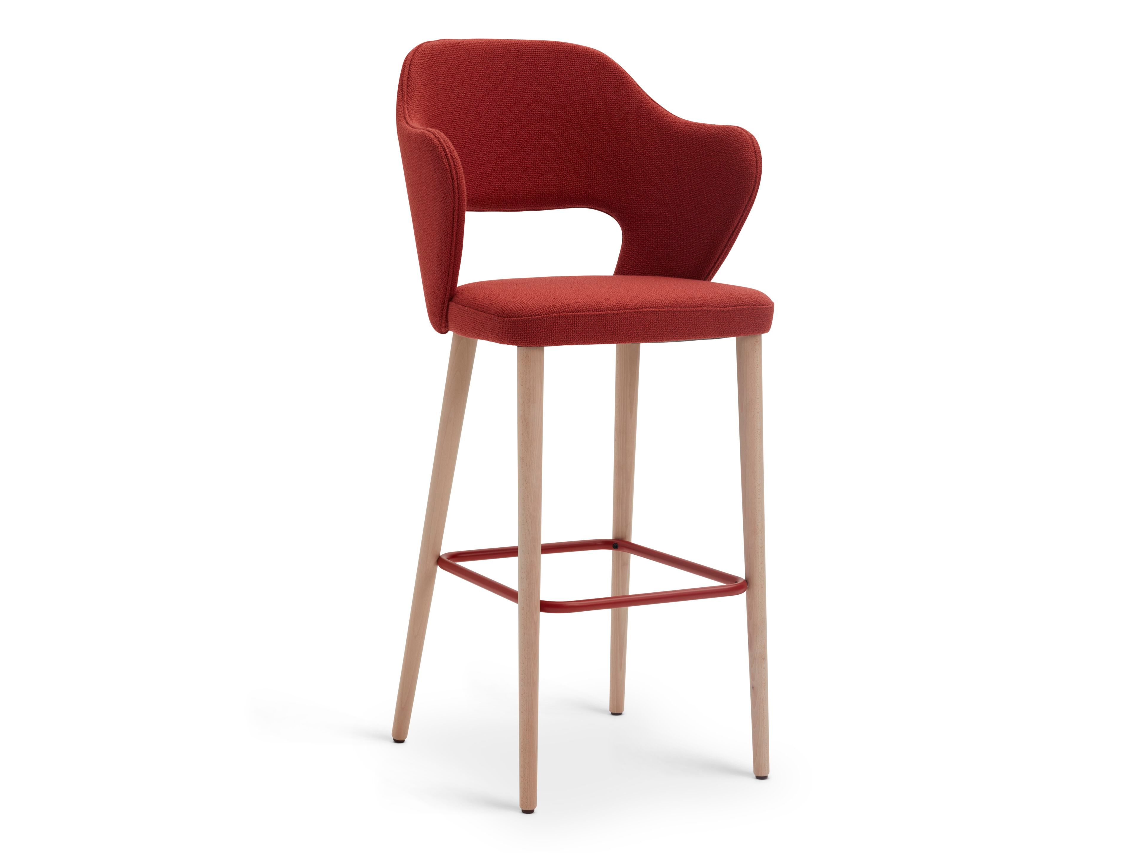 Высокий стул с тканевой подкладкой со спинкой Origins 1971 Quinn ARCH-00058701