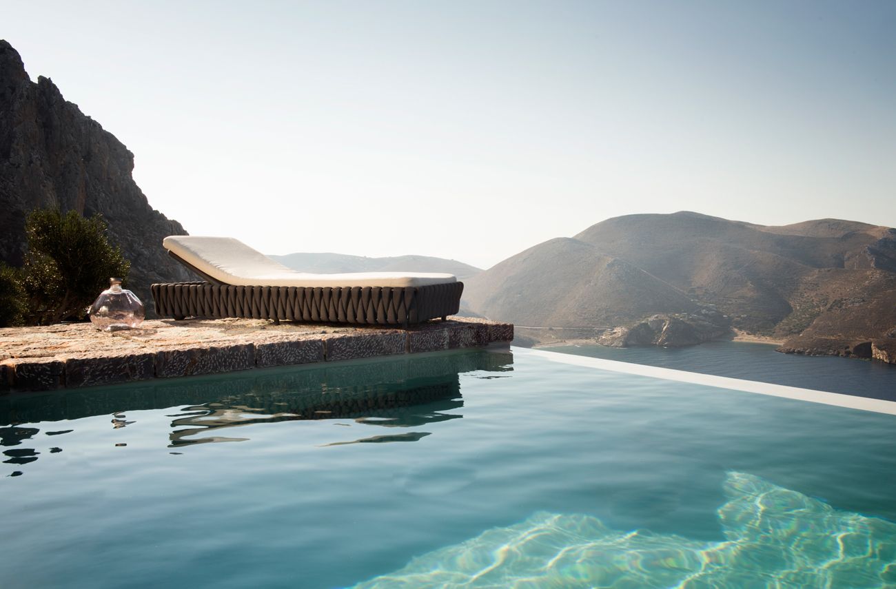 Садовая кровать с откидной спинкой из ткани TRIBÙ Tosca ARCH-00136660 - Вид №2