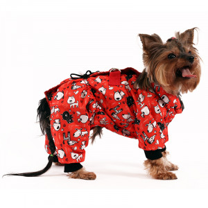 ПР0051111 Комбинезон для собак Спектр дев. (красн.) р-р S 20 см YORIKI