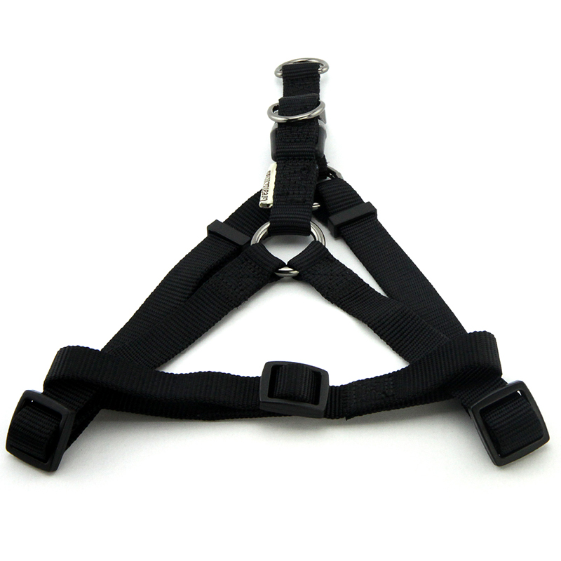 ПР0050100 Шлейка для собак 25мм (обхват 65-85см) черная Great&Small 