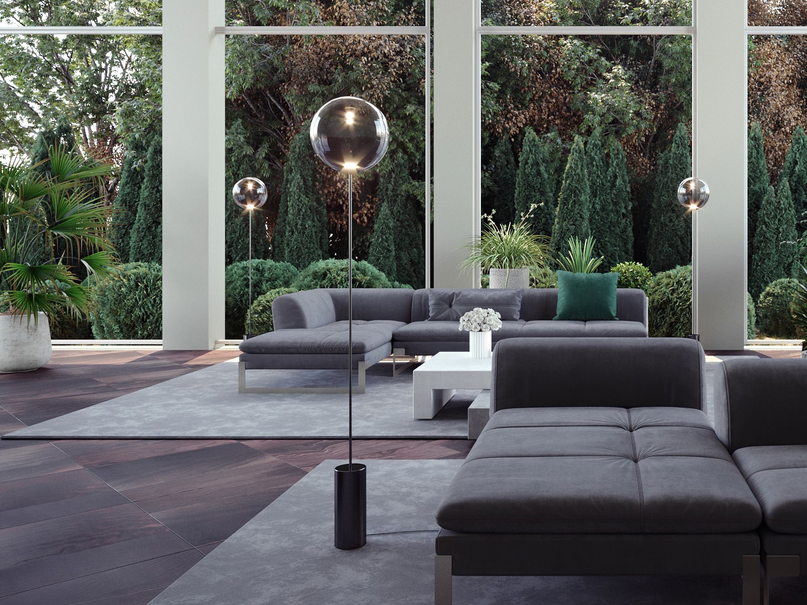 Выдувное стекло светодиодный торшер Cangini & Tucci Pit ARCH-00010214 - Вид №1