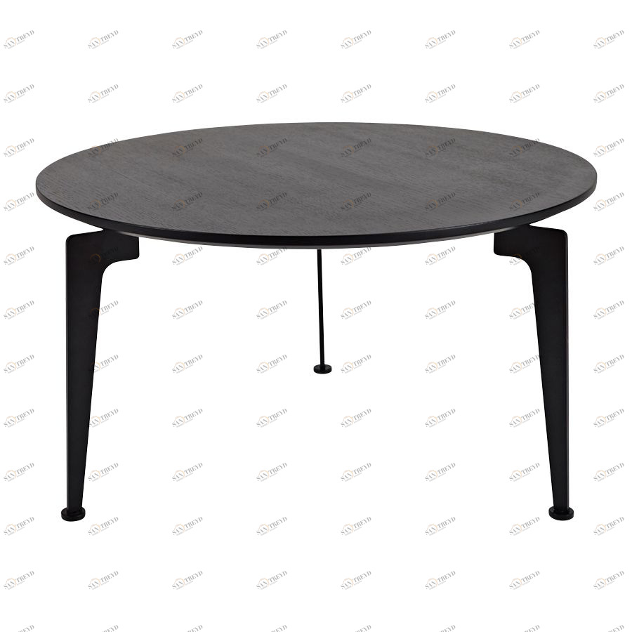 Столик Laser с черной столешницей, D70 см Innovation Living LASERD70BLACK