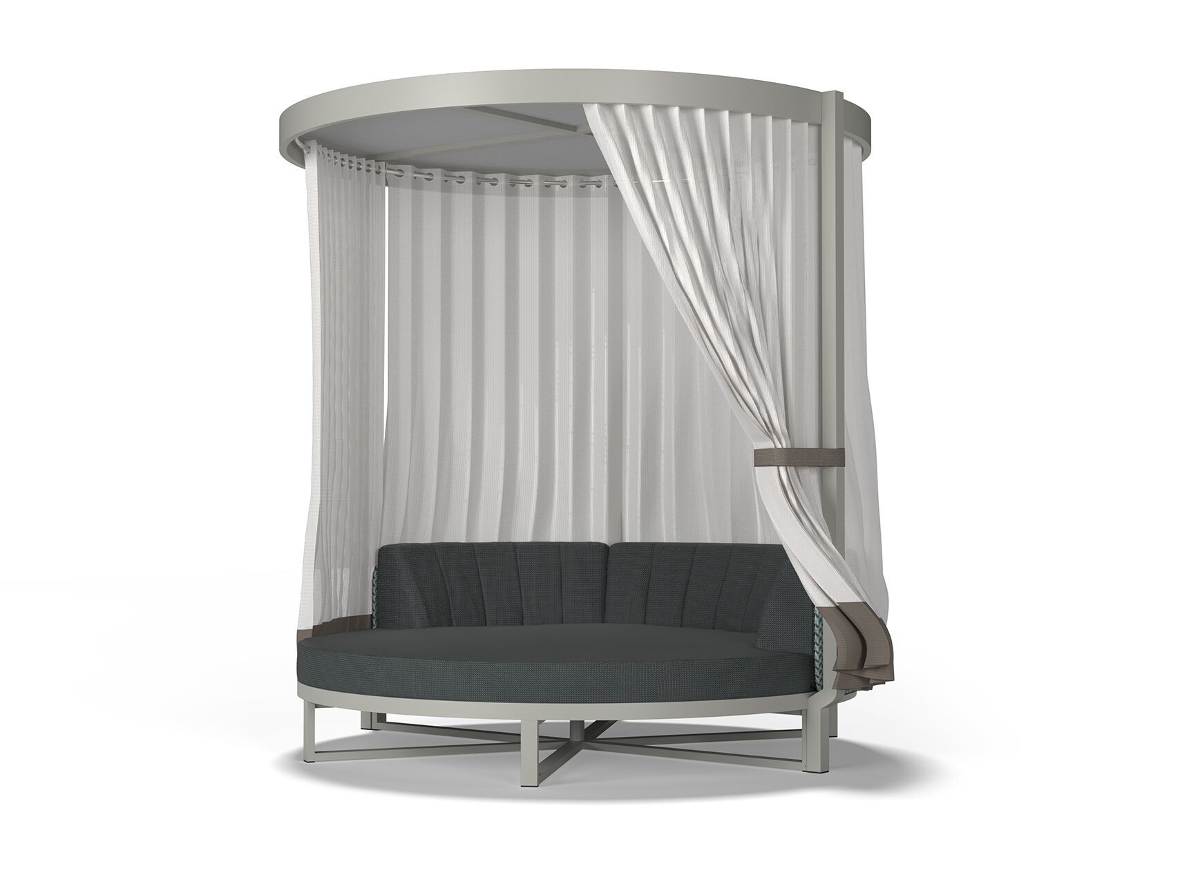 Круглая Садовая кровать из ткани с балдахином MAMAGREEN Munia ARCH-00120241 - Вид №4