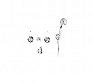 Gentry Home Смеситель для раковины мостик на 2 отверстия 200мм Berkeley Nickel GH101594