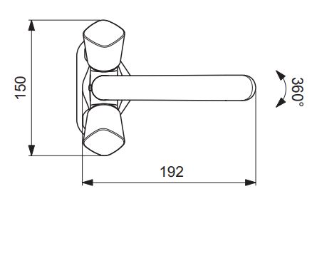 BA246AA Смеситель для кухни VIDIMA QUADRO - Вид №2