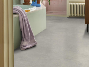 Противоскользящий виниловый пол с эффектом цемента