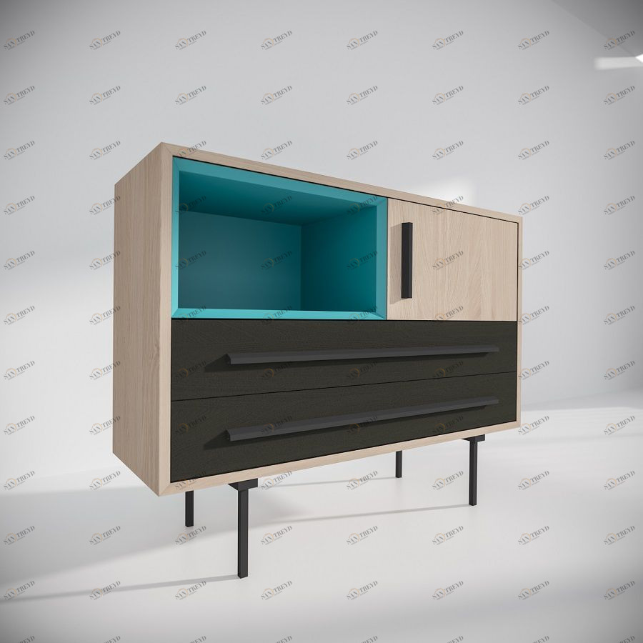 Модуль E, бирюзовый/оливковый BraginDesign BR0221Б