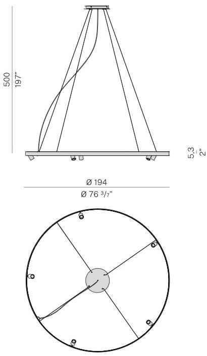 PANZERI Светодиодная подвесная лампа из экструдированного алюминия sun-id-1415690 - Вид №9