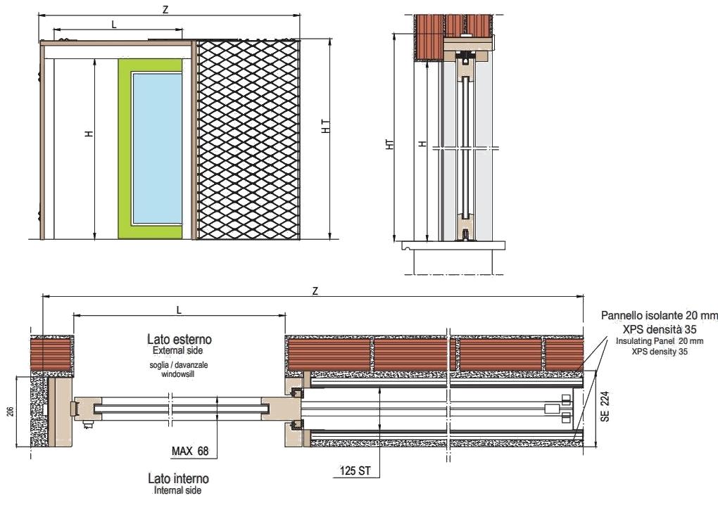 PROTEK® Одностворчатая рама для подъемно-сдвижных окон Sky sun-id-1384412 - Вид №2