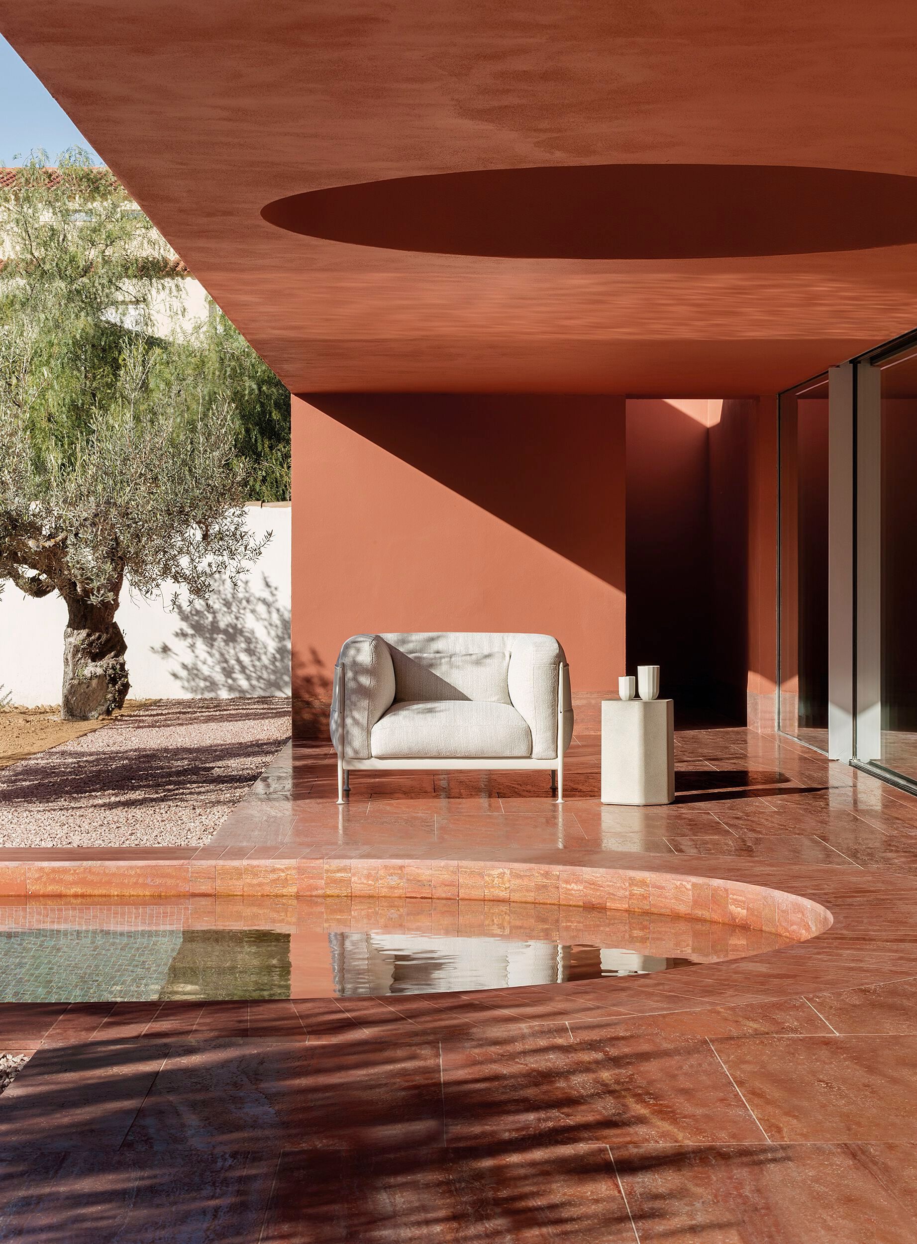 Кресло для сада из технической ткани с подлокотниками EXPORMIM ARCH-00021502