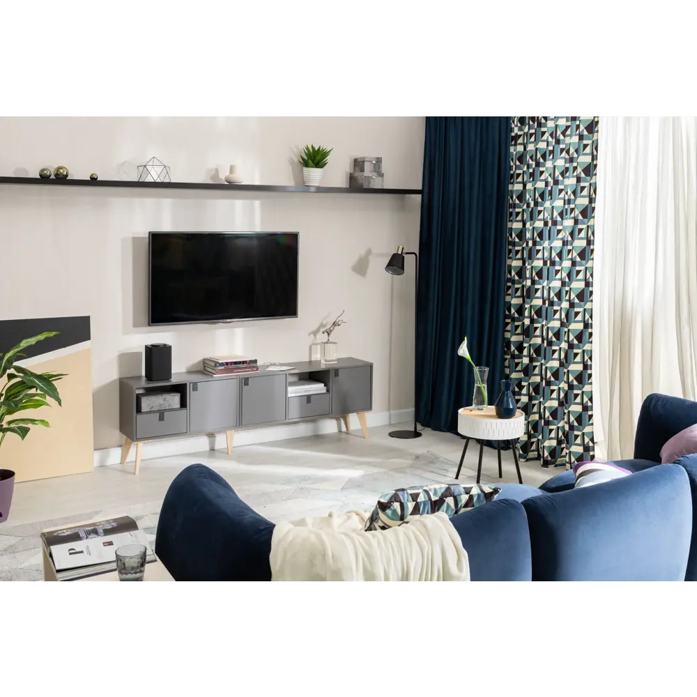 Ящик выдвижной КУБ 32.5x15x31.5 см ЛДСП цвет графит 82480997 STLM-2194784 Santreyd  - Вид №13