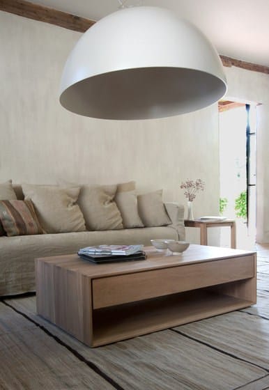 Прямоугольный журнальный столик из массива дерева Ethnicraft Nordic ARCH-00140559 - Вид №1