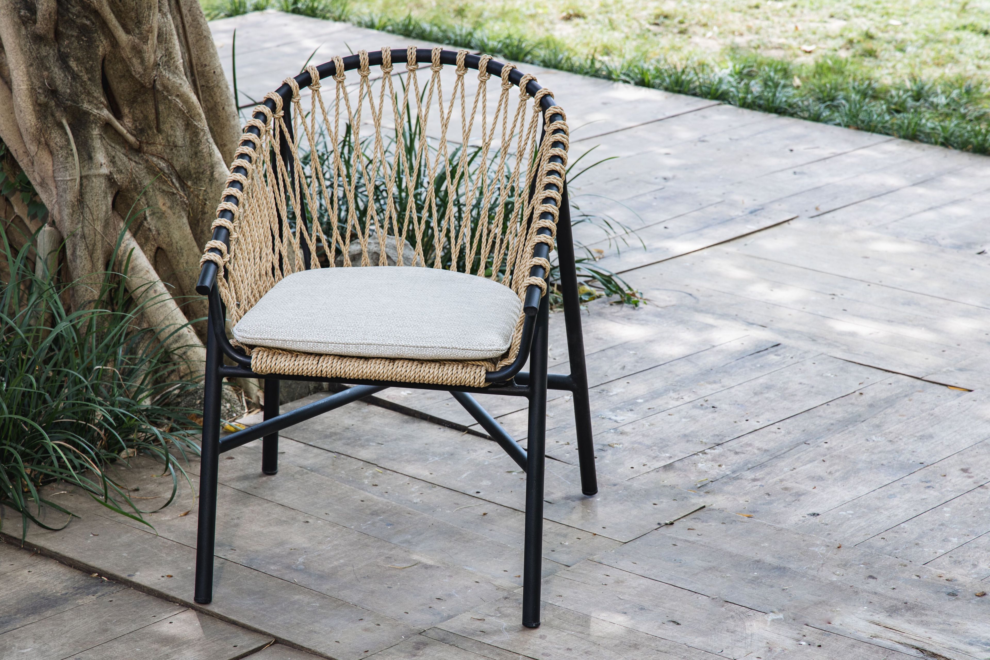 Веревочный садовый стул с подлокотниками cbdesign Валентина ARCH-00098329 - Вид №3