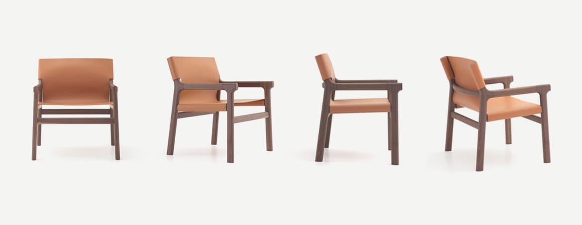 Кожаное кресло с подлокотниками Pianca Фусими ARCH-00089806 - Вид №1