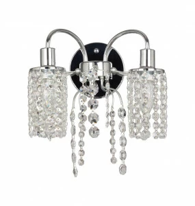 Бра хрустальное на 2 лампы хром Caesar 2638-2W FAVOURITE CAESAR 00-3931803 Прозрачный;хром