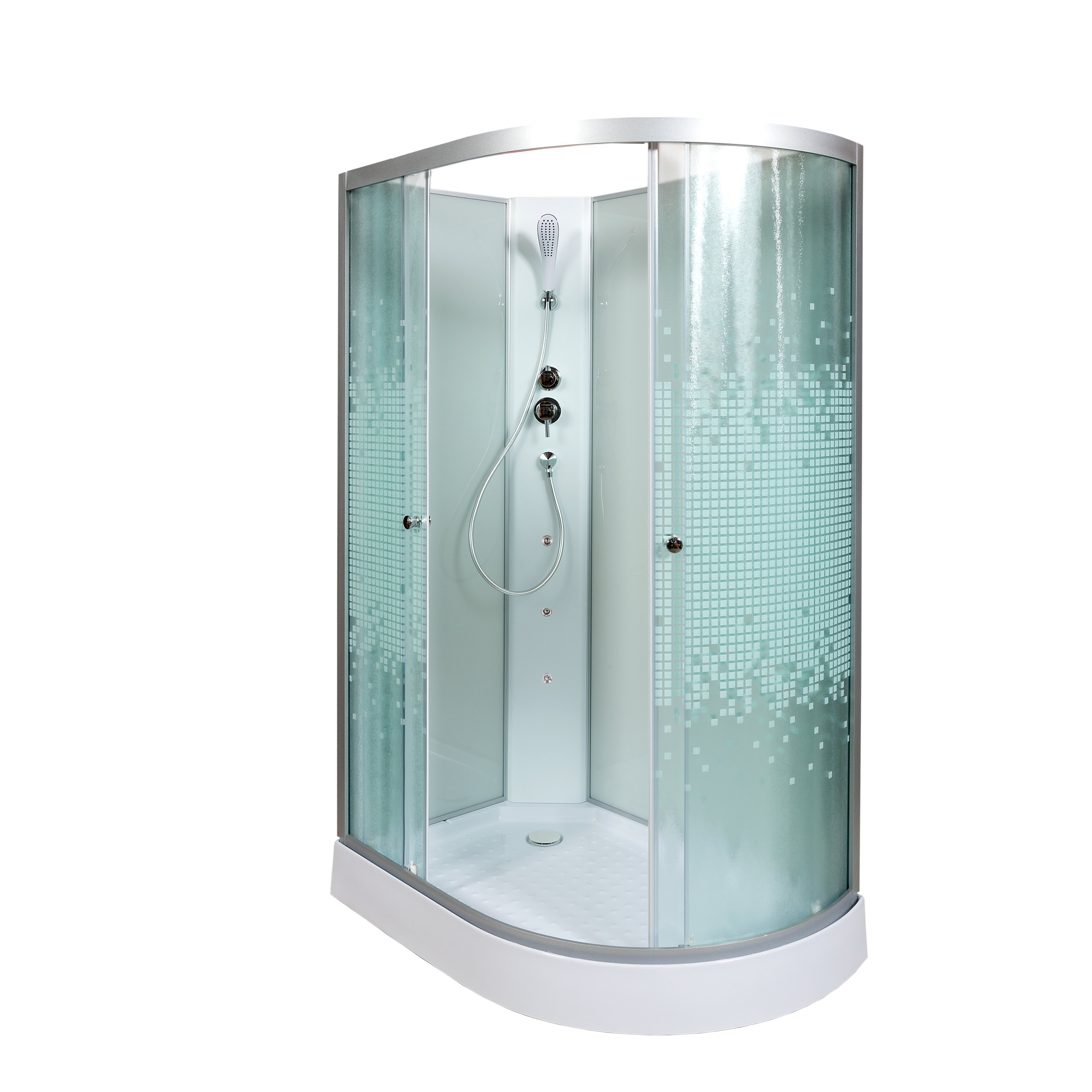 BМ1510 LED с гм. BLACK Душевая кабина DETO Серия ВМ L 902 L N с гидромассажем - Вид №7