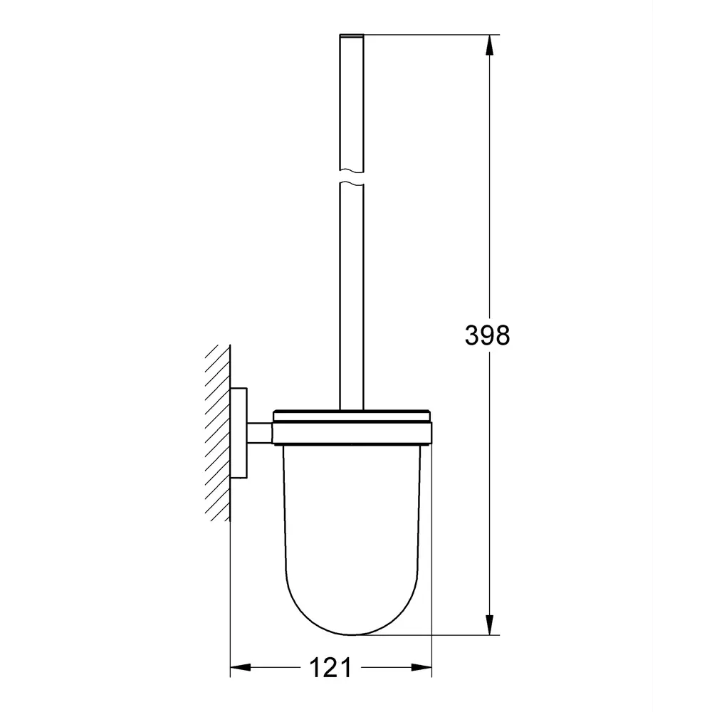 Ёршик для унитаза подвесной Grohe Essential 40374001 81961124 STLM-2093402 Essentials - Вид №4