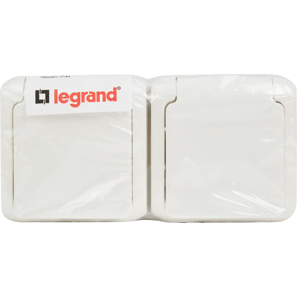 Розетка двойная накладная с заземлением Legrand Quteo со шторками с защитной крышкой IP44 цвет белый STLM-2068387 - Вид №5