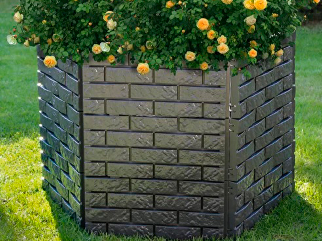 Садовый конструктор, шоколад, 4 шт, длина 180 см, высота 20 см ГеоПластБорд GPBST-164 - Вид №10