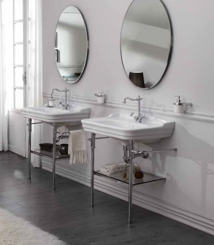 Металлическая консоль для умывальника с держателем для полотенец Olympia Ceramica Империя ARCH-00061170 - Вид №2