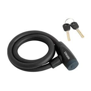 Замок тросовый велосипедный с ключом DILWIS 12 мм 120 см