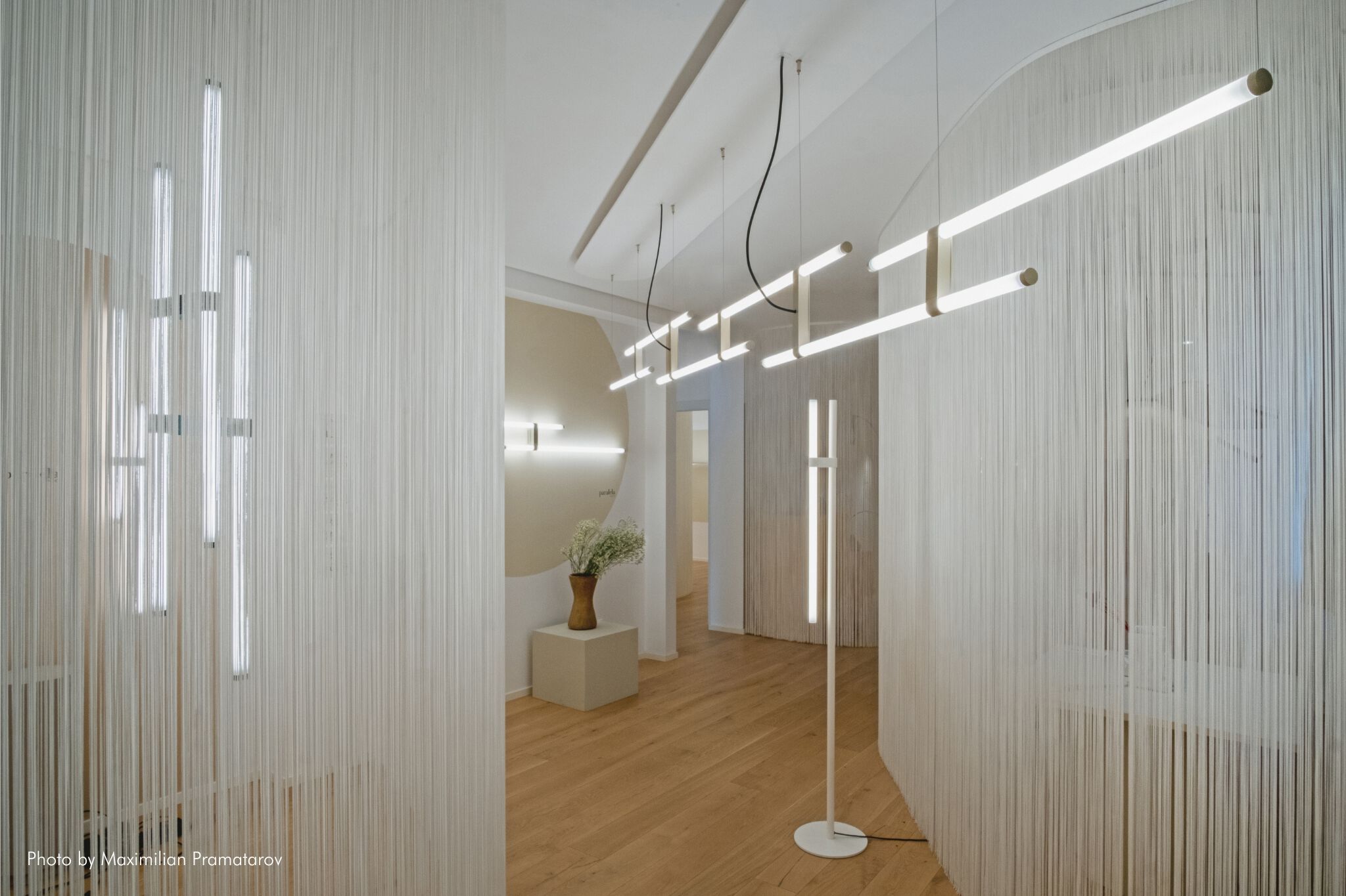 Светодиодный торшер из боросиликатного стекла и металла AXOLIGHT Paralela ARCH-00039815 - Вид №5