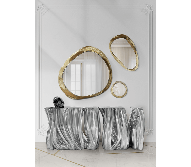 0-073 Монохромный серебристый буфет Boca Do Lobo  - Вид №11