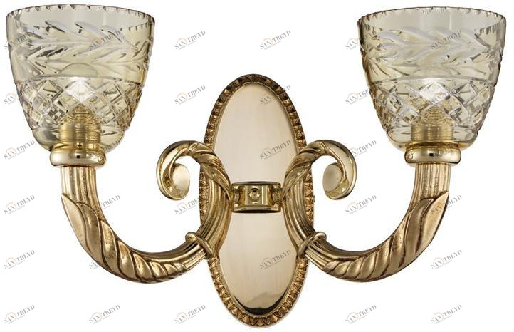 Possoni Illuminazione Аппликация из чистого золота с янтарным кристаллом Clarissa 4500/a2