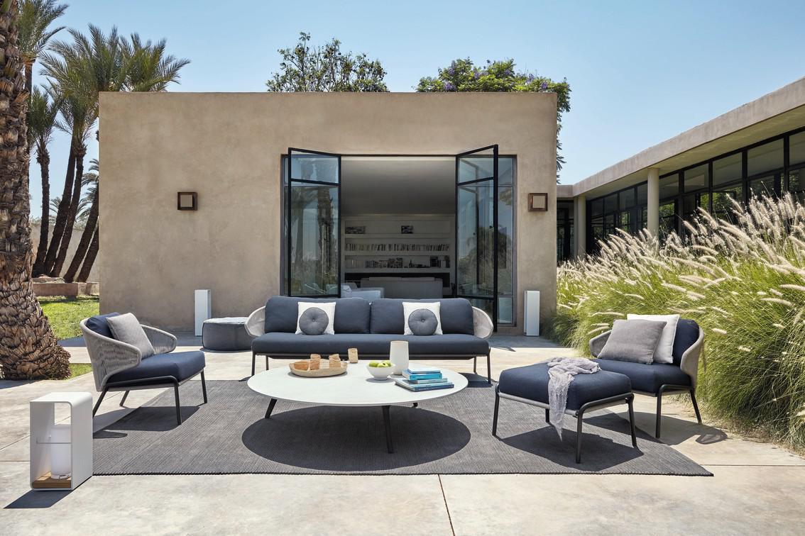 MNST573 2,5 мест. диван фиксированный лава серебристый Manutti Radius - Вид №7