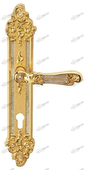 LINEA CALI' Ручка из хромированной латуни на пластине Tiffany mesh sun-id-1473590