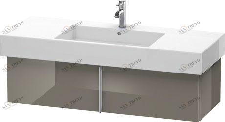 VE611508989 Vero Тумбочка подвесная Фланелево-серый глянцевый лак Duravit