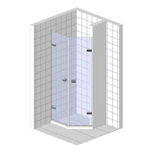 Душевые двери в нишу 120x200 GK-862G135C стекло прозрачное 6 мм GUTEWETTER TREND DOOR