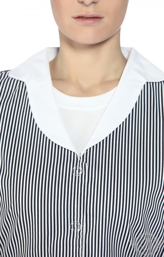 63500 Фартук-жилетка "Маша" синяя  Одежда для обслуживающего персонала  размер 44-54 Спецодежда  - Вид №7