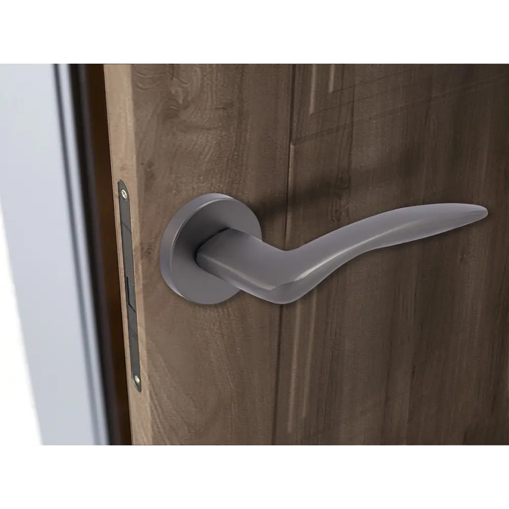 Дверные ручки Фабрика замков Potaissa без запирания цвет графит STLM-2015291 - Вид №4