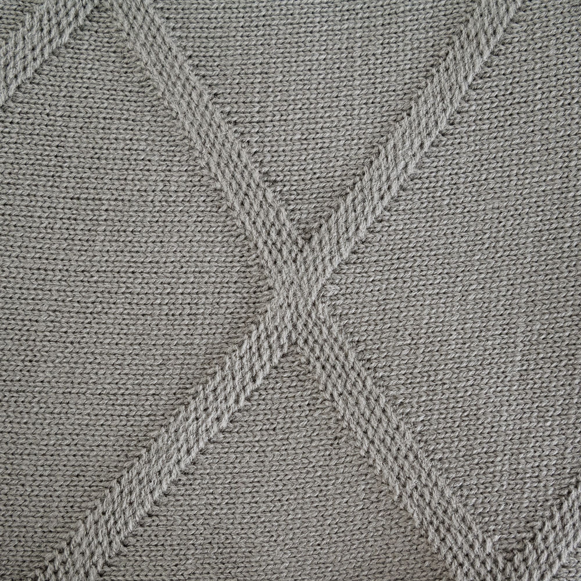 83273945 Плед вязаный 150x200 см акрил цвет серый Отсутствует Santreyd  - Вид №1