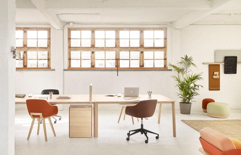 ALKI Прямоугольный стол для совещаний из дуба с системой прокладки кабелей Heldu sun-id-1357773 - Вид №7