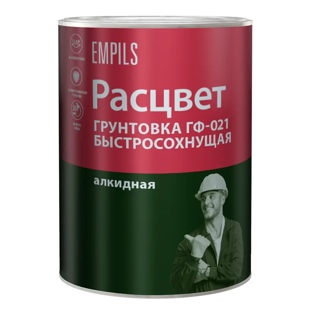 Грунтовка Расцвет ГФ-021 красно-коричневая для металла и дерева 1 кг 82560090 STLM-0029913 - Вид №1