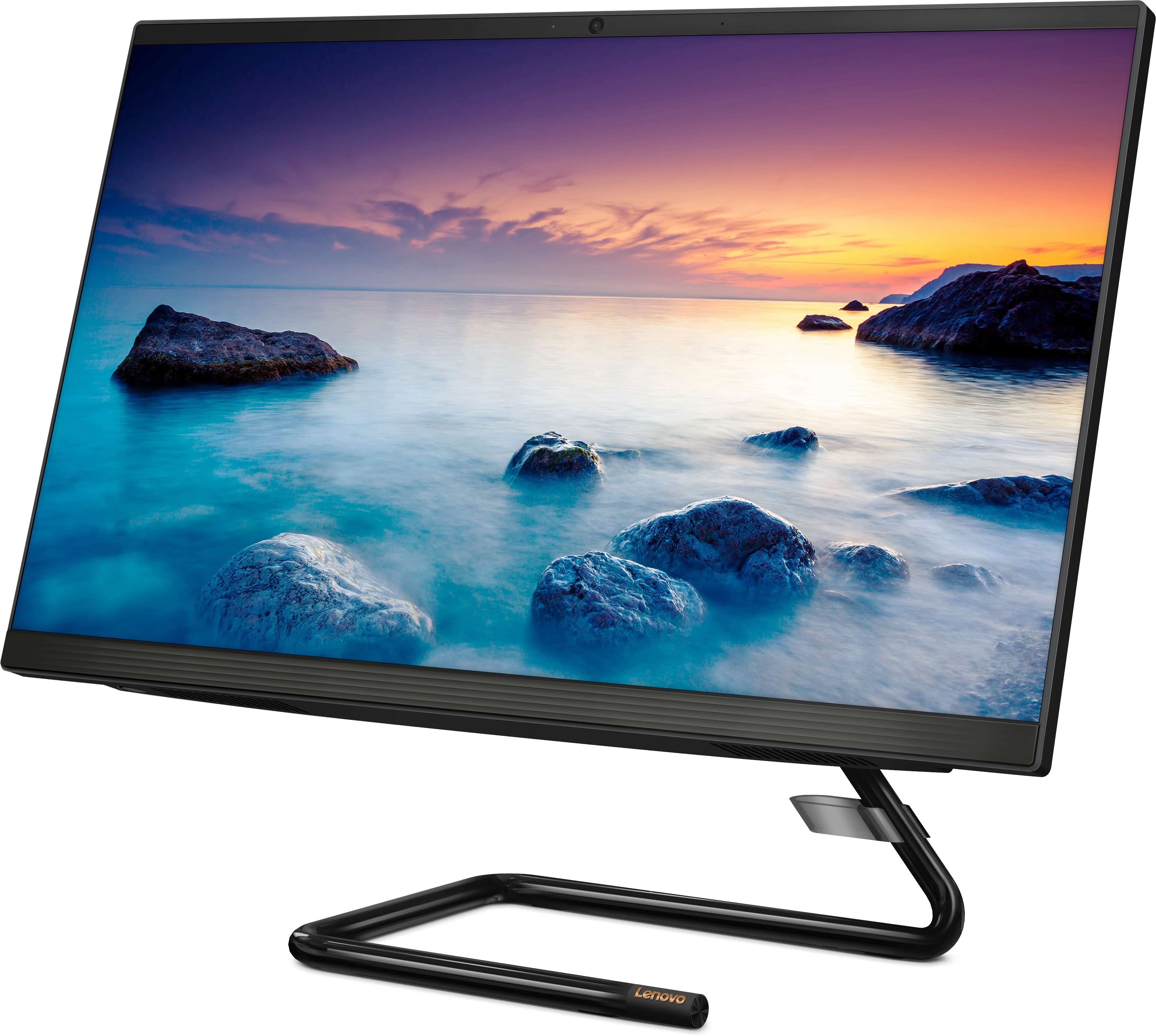 F0E7003RRK ideacentre aio a340-24igm 23.8"(1920x1080 ips)/intel celeron j4025(2ghz)/4096mb/512ssdgb/dvdrw/int:intel uhd graphics 600/bt/wifi/war 1y/5.87kg/black/dos + клавиатура, мышь usb Lenovo Santreyd  - Вид №4