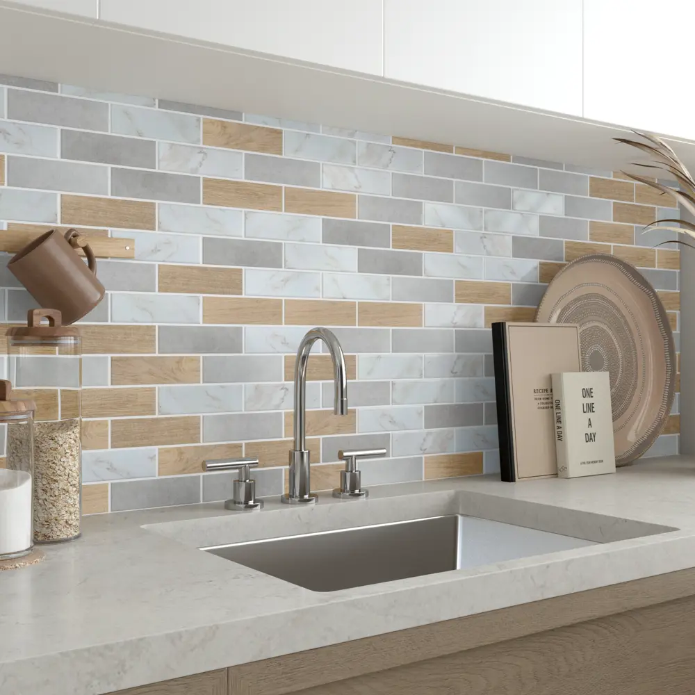 Мозаика Artens Remix - керамическая отделка в стиле кирпичной кладки 82662000 Remix Mix STLM-0033173 - Вид №5