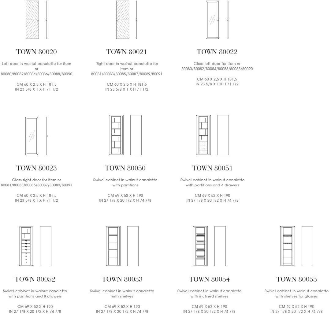 Giorgetti Модульный шкаф из дерева с ящиками Town sun-id-1378110 - Вид №8