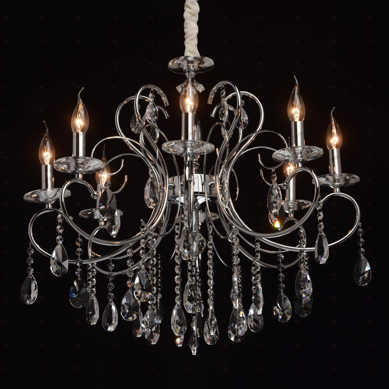 Подвесная люстра MW-Light Адель 7 373013308 MW-LIGHT ДИЗАЙНЕРСКИЕ, АДЕЛЬ 181569 Хром 