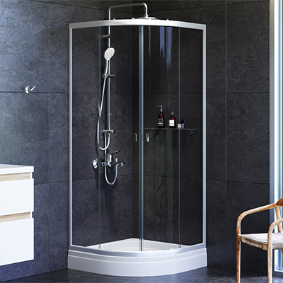 W88G-205-080MT Twin Slide Душевое ограждение без поддона 80x80 AM.PM X-Joy 