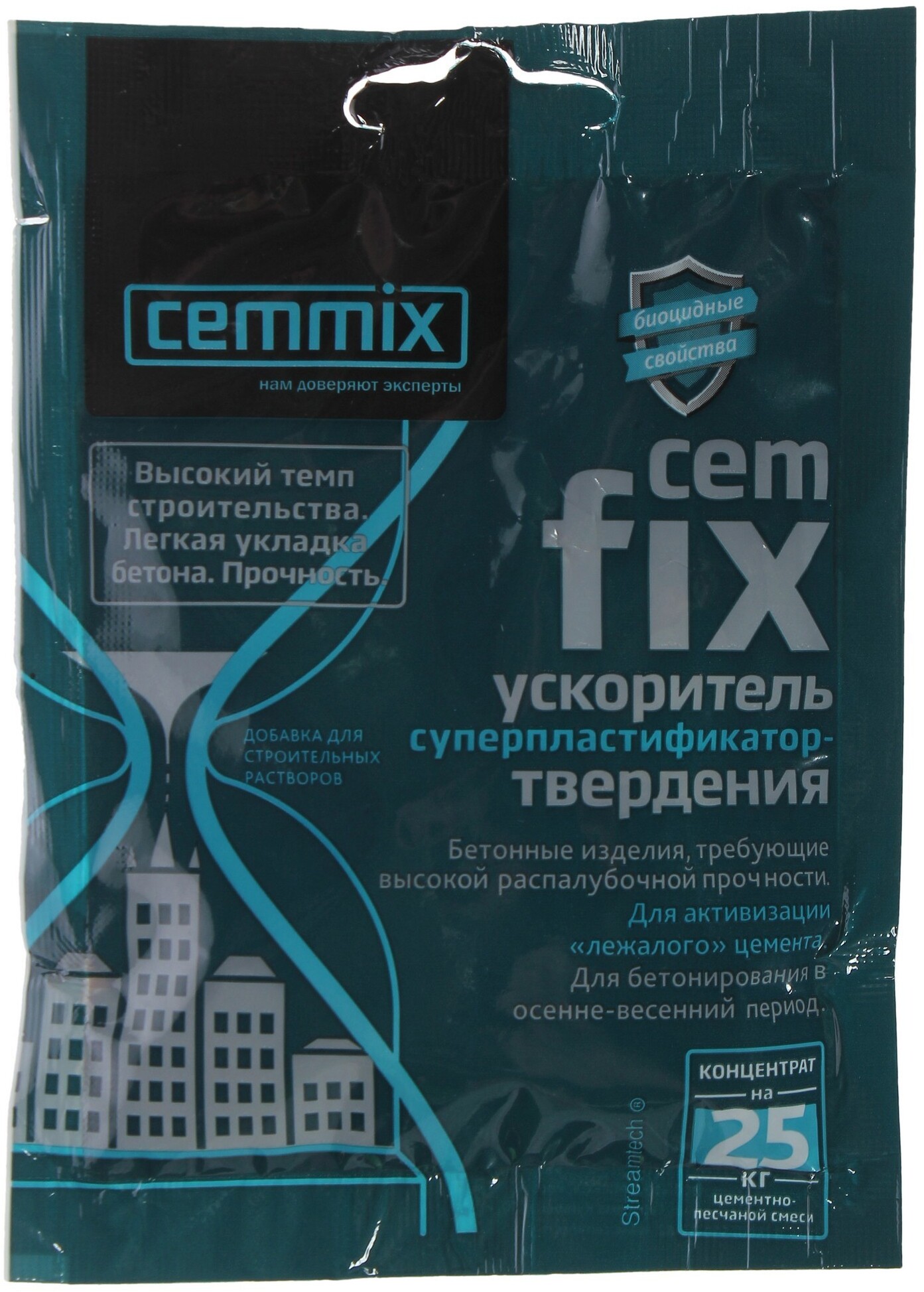 82014227 Ускоритель твердения CemFix концентрат саше 50 мл STLM-0017629 CEMMIX