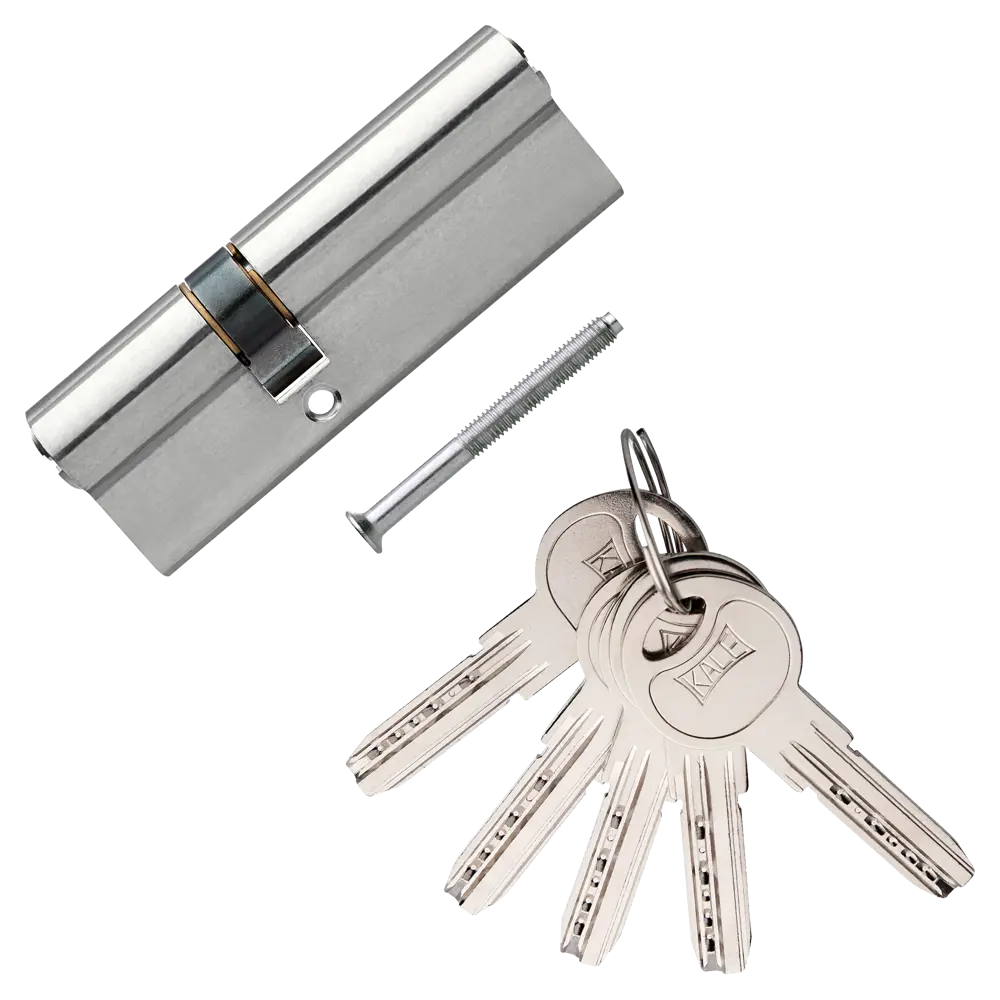 Цилиндр Kale 164SN-90-NP, ключ/ключ, цвет никель 82394588 STLM-2144218  - Вид №1